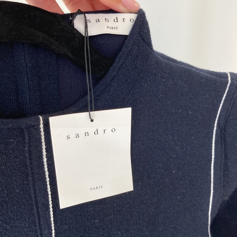 Sandro Paris Navy Blue dress - Picture 2 of 4